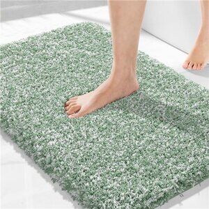 Fluffy Bath Rugs,Plush Bath Mats for Bathroom NonSlip,Water Absorbent Microfiber